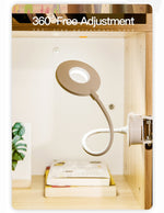 Lampe de Bureau à Pince YAGE YG-8102 2W 18 LED Interrupteur Tactile Gradation 3 Niveaux Protection des Yeux Lumière LED