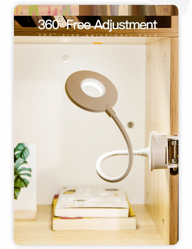 Lampe de Bureau à Pince YAGE YG-8102 2W 18 LED Interrupteur Tactile Gradation 3 Niveaux Protection des Yeux Lumière LED