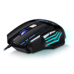 SOURIS DE JEUX GAMING BLOODBAT GM02 7 Boutons Filaire USB Optoélectronique Lumières Respiratoires Numériques