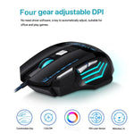 SOURIS DE JEUX GAMING BLOODBAT GM02 7 Boutons Filaire USB Optoélectronique Lumières Respiratoires Numériques
