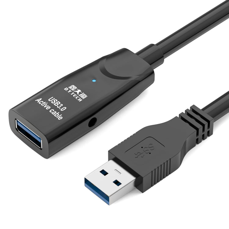 Câble d'extension USB 3.0 mâle vers femelle D.Y.TECH, double blindage, câble de données avec puce, longueur : 10m, 15m