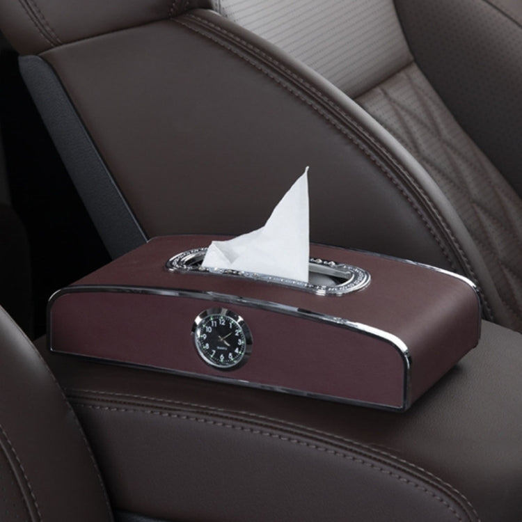 Car Clock Tissue Box Multi-Function Vehicle Instrument Table Paper Towel Box, Style:, Clock+Parking Card (Green), Clock+Parking Card (Ivory), Clock+Parking Card (Agate), Clock+Parking Card (Black), Clock+Parking Card (Gray)                             ...