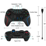 Manette de jeu sans fil avec réveil pour Nintendo Switch/Android/IOS/PC, Style : S818 Vert Noir