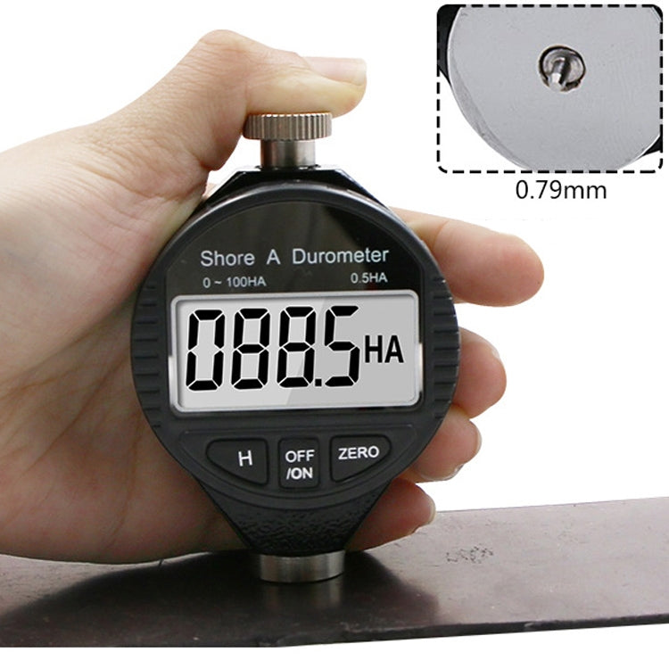 Jauge de dureté électronique à affichage numérique pour pneus en plastique, caoutchouc, silicone, 0-100HA A, 0-100HC C, 0-100HD D