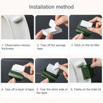 FY-J109 Poignée de couvercle de toilette, outil de levage de couvercle de toilette mains propres, Rouge Vin, Transparent, Vert Foncé