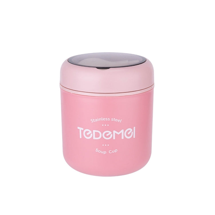 Tasse à Soupe Scellée à Isolation Thermique Portable avec Couvercle Boîte à Déjeuner Petit-déjeuner pour Employés de Bureau, Rose, Bleu, Vert