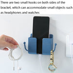 10 boîtes de rangement murales pour télécommandes, supports de chargement de téléphone portable pour chevet, 10 pièces vertes, 10 pièces bleues, 10 pièces roses, 10 pièces blanches, 10 pièces jaunes