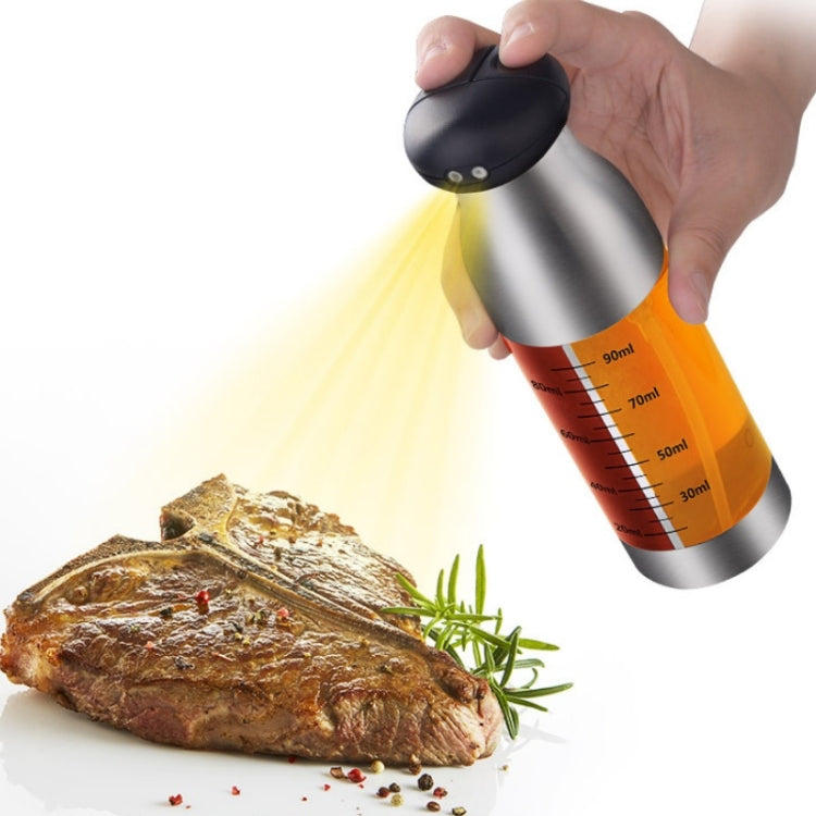 Bouteille pulvérisateur d'huile en acier inoxydable, pulvérisateur d'huile et de vinaigre pour barbecue, flacon pulvérisateur à pression.