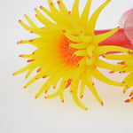 Décoration de paysage simulant fond marin pour aquarium, mollusques, corail, arbre de mer en silicone, Jaune, Blanc