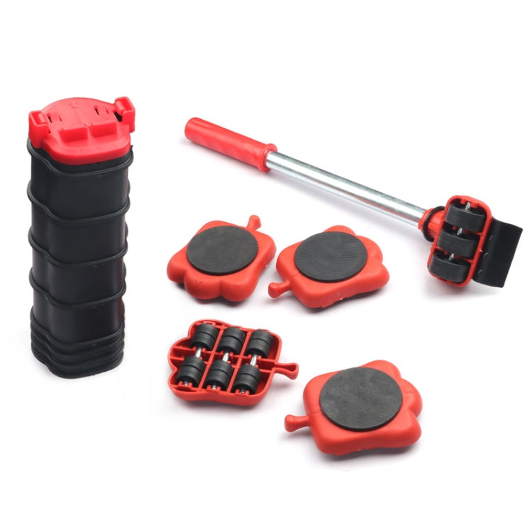 Kit d'outils de déménagement à hauteur réglable avec rouleau de déménagement pour meubles lourds de type levier, 13 pièces/ensemble, 5 pièces/ensemble