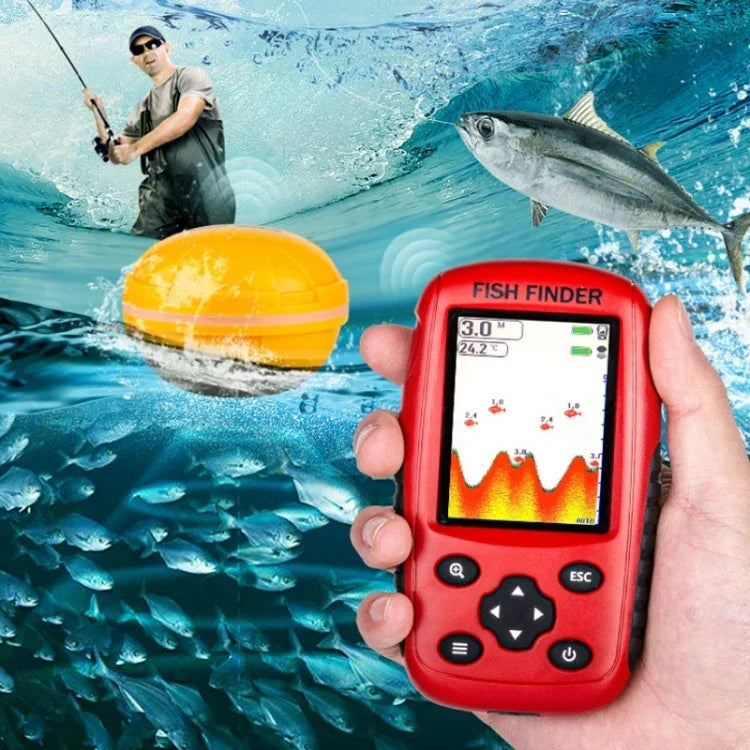 Sondeur de pêche USB avec écran couleur HD et matrice de points, livraison de couleur aléatoire, détecteur de poissons à écran HD