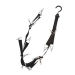 Crochet rotatif pour penderie - Clip de suspension - Corde de rangement pour vêtements de chambre à coucher - Crochets de porte arrière pour vêtements