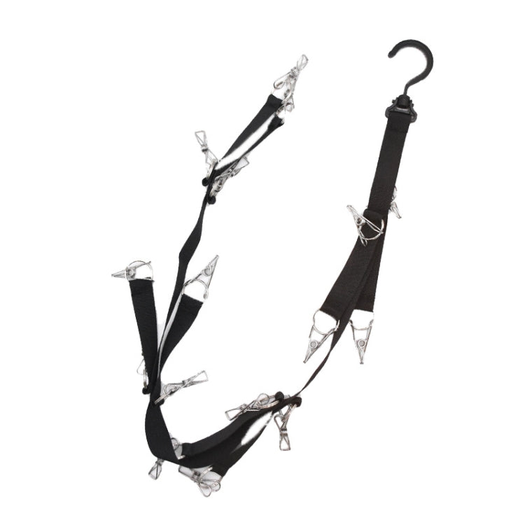 Crochet rotatif pour penderie - Clip de suspension - Corde de rangement pour vêtements de chambre à coucher - Crochets de porte arrière pour vêtements