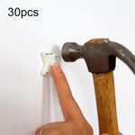30 crochets adhésifs muraux sans perçage, solides et invisibles, pour cadre photo et mur photo sans traces, Spécification : Très Grand, Grand, Moyen, Fente pour carte