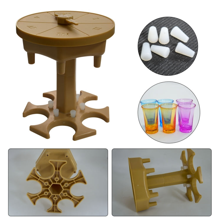 Distributeur de vin 6 tasses, verseur automatique avec plateau tournant de jeu, Style :, rond bleu avec tasse transparente, rond bleu avec tasse colorée, rond gris avec tasse transparente, rond gris avec tasse colorée, rond marron avec tasse transparente