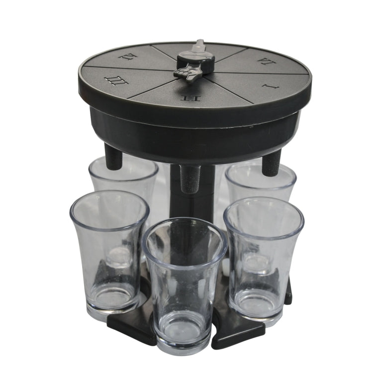 Distributeur de vin 6 tasses, verseur automatique avec plateau tournant de jeu, Style :, rond bleu avec tasse transparente, rond bleu avec tasse colorée, rond gris avec tasse transparente, rond gris avec tasse colorée, rond marron avec tasse transparente