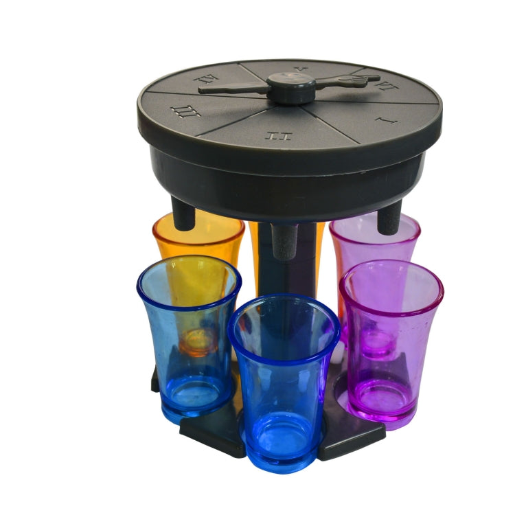 Distributeur de vin 6 tasses, verseur automatique avec plateau tournant de jeu, Style :, rond bleu avec tasse transparente, rond bleu avec tasse colorée, rond gris avec tasse transparente, rond gris avec tasse colorée, rond marron avec tasse transparente