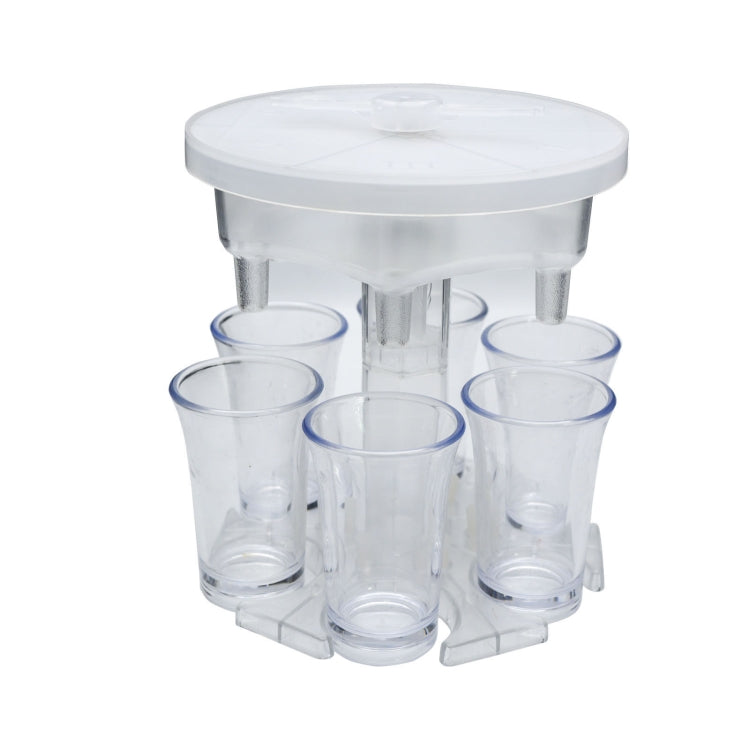 Distributeur de vin 6 tasses, verseur automatique avec plateau tournant de jeu, Style :, rond bleu avec tasse transparente, rond bleu avec tasse colorée, rond gris avec tasse transparente, rond gris avec tasse colorée, rond marron avec tasse transparente