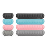 Baona Silicone Memory Cotton Wrist Pad Massage Hole Keyboard Mouse Pad, Style:, Mouse Pad (Blue), Mouse Pad (Gray), Mouse Pad (Pink), Medium Keyboard Rest (Blue), Medium Keyboard Rest (Gray), Medium Keyboard Rest (Black), Large Keyboard Rest (Blue)