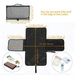 Matelas à Langer Portable Table à Langer Multifonction Sac Imperméable