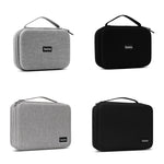 Boîte de protection pour câbles d'alimentation d'ordinateur portable et stockage numérique Baona BN-F011, gris, noir, gris extra large, noir extra large