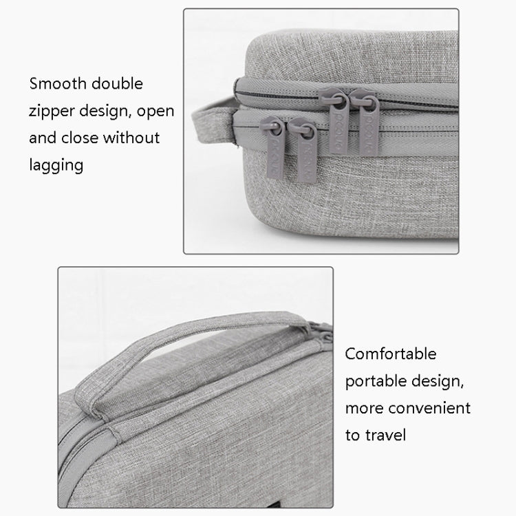 Boîte de protection pour câbles d'alimentation d'ordinateur portable et stockage numérique Baona BN-F011, gris, noir, gris extra large, noir extra large