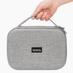 Boîte de protection pour câbles d'alimentation d'ordinateur portable et stockage numérique Baona BN-F011, gris, noir, gris extra large, noir extra large
