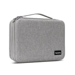 Boîte de protection pour câbles d'alimentation d'ordinateur portable et stockage numérique Baona BN-F011, gris, noir, gris extra large, noir extra large