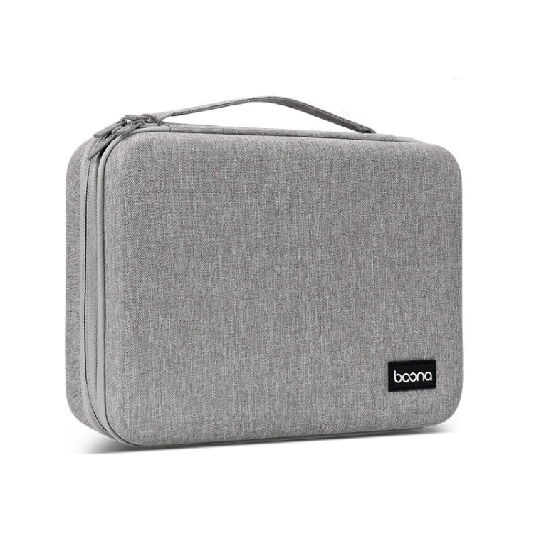 Boîte de protection pour câbles d'alimentation d'ordinateur portable et stockage numérique Baona BN-F011, gris, noir, gris extra large, noir extra large