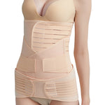 Ensemble de trois ceintures abdominales élastiques post-partum, corset de maternité, ceinture abdominale pour césarienne, M, L, XL, 2XL