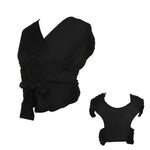 Porte-bébé double épaule avant porte-bébé portable sac de transport en X pour bébé, Taille :, M (Noir), L (Noir), M (Gris), L (Gris)