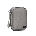 Housse de protection pour disque dur mobile Baona BN-C003 Sac de rangement portable pour disque dur, double couche (gris), double couche (noir), simple couche (gris), simple couche (noir)