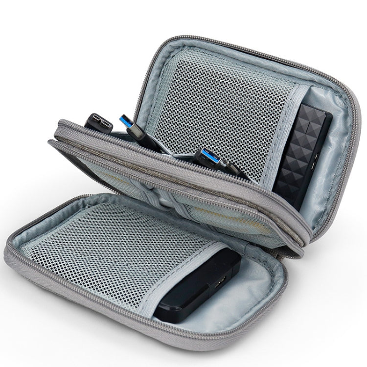 Housse de protection pour disque dur mobile Baona BN-C003 Sac de rangement portable pour disque dur, double couche (gris), double couche (noir), simple couche (gris), simple couche (noir)