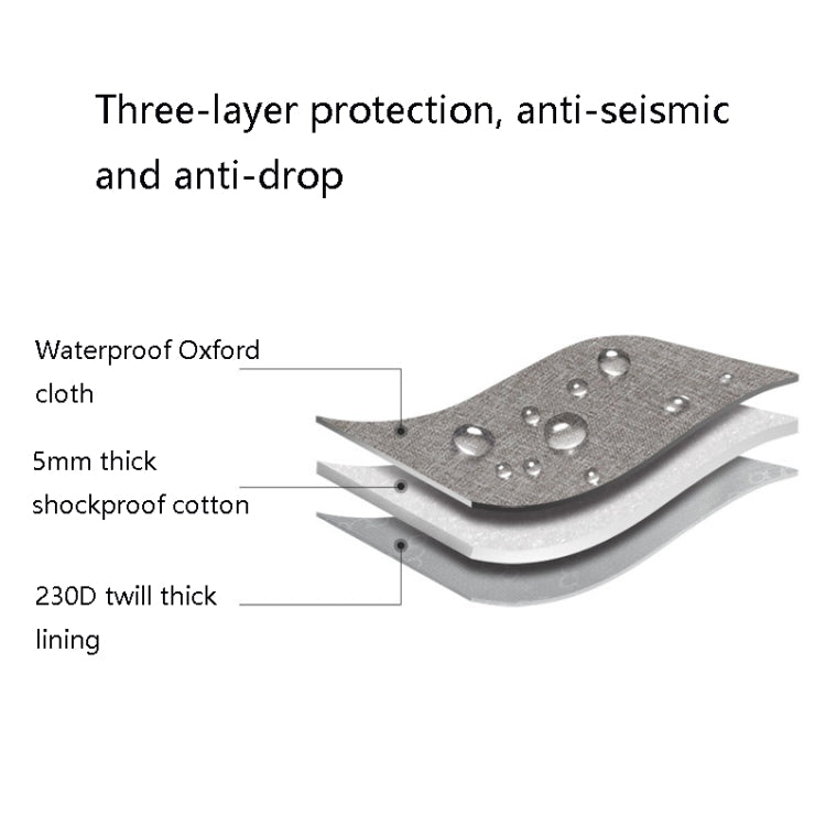 Housse de protection pour disque dur mobile Baona BN-C003 Sac de rangement portable pour disque dur, double couche (gris), double couche (noir), simple couche (gris), simple couche (noir)