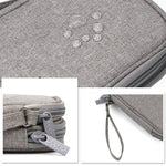 Housse de protection pour disque dur mobile Baona BN-C003 Sac de rangement portable pour disque dur, double couche (gris), double couche (noir), simple couche (gris), simple couche (noir)