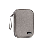 Housse de protection pour disque dur mobile Baona BN-C003 Sac de rangement portable pour disque dur, double couche (gris), double couche (noir), simple couche (gris), simple couche (noir)