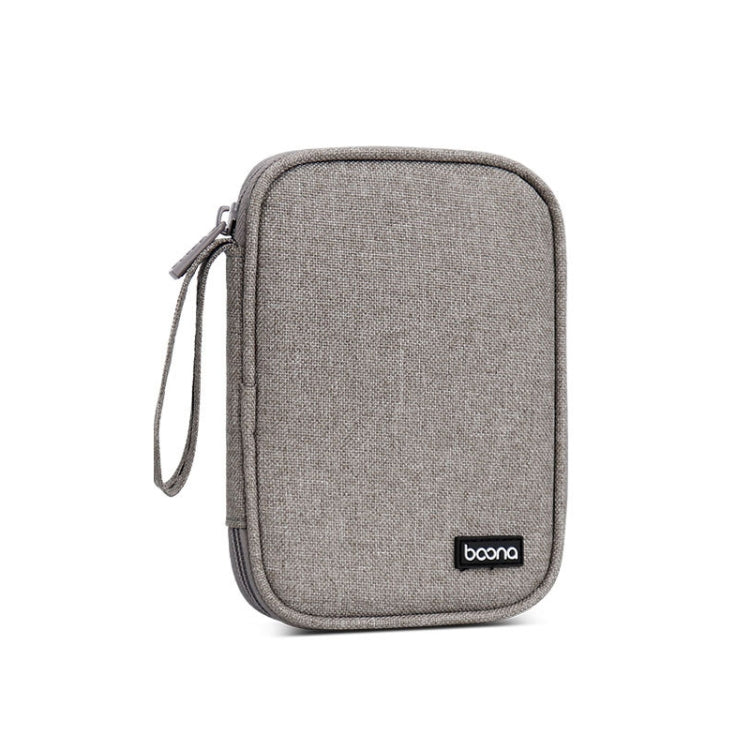 Housse de protection pour disque dur mobile Baona BN-C003 Sac de rangement portable pour disque dur, double couche (gris), double couche (noir), simple couche (gris), simple couche (noir)