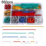 Kit de fils de connexion sans soudure en forme de U, 14 longueurs, 840 pièces, 560 pièces, 140 pièces