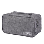 Sac de rangement étanche pour sous-vêtements, noir, gris, violet, bordeaux, bleu ciel, bleu marine