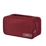 Sac de rangement étanche pour sous-vêtements, noir, gris, violet, bordeaux, bleu ciel, bleu marine