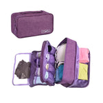Sac de rangement étanche pour sous-vêtements, noir, gris, violet, bordeaux, bleu ciel, bleu marine