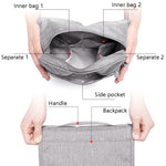 Trousse de Toilette de Voyage Imperméable Sac de Rangement Portable Anti-Poussière Trousse de Maquillage Suspendue, Violet, Noir, Gris, Rouge Vin, Bleu Ciel, Bleu Marine