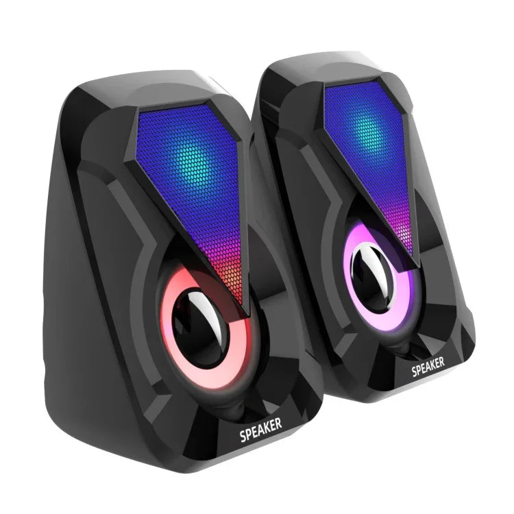 Haut-parleur d'ordinateur filaire USB pour ordinateur de bureau, son de jeu, 1053