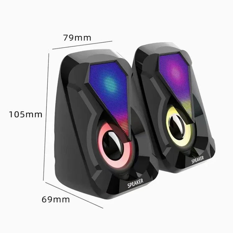 USB Wired Computer Speaker Home Desktop Game Audio, 1053