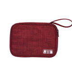 Boîte de rangement pour câble de données Boîte de rangement numérique étanche pour écouteurs de chargement Boîte de finition multifonction pour disque U, Noir, Gris, Violet, Rouge vin, Bleu ciel, Marine