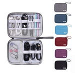 Boîte de rangement pour câble de données Boîte de rangement numérique étanche pour écouteurs de chargement Boîte de finition multifonction pour disque U, Noir, Gris, Violet, Rouge vin, Bleu ciel, Marine