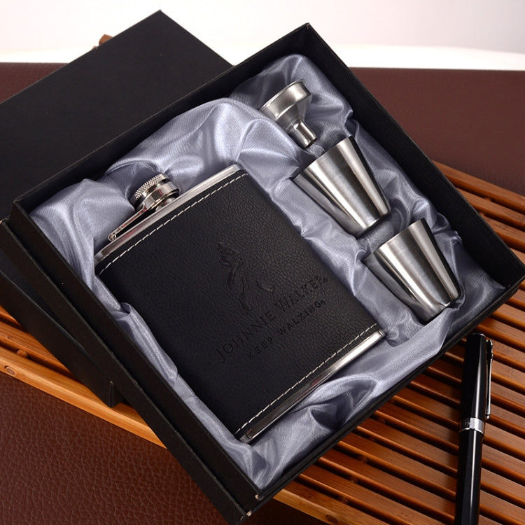 Flasque de poche portable en acier inoxydable avec verre à vin et entonnoir, Style :, 8OZ New Jack Patch Core, 8OZ Old Jack Patch Core, 8OZ Old Man Patch Core, 8OZ motif floral jaune Core, 7OZ Jack cuir noir gris, 7OZ Jack cuir jaune Old Man gris