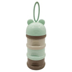 Boîte de Rangement Portable pour Nourriture Bébé Style Grenouille à 3 Couches Boîte à Lait en Poudre Cartoon, Bleu, Vert, Violet