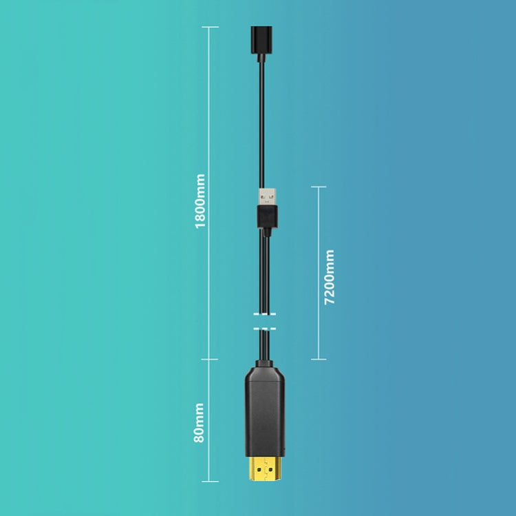 L3B Câble USB Type-C vers HDMI compatible, adaptateur audio, connecteur d'écran HD TV trois-en-un, L3B
