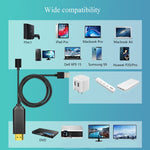 L3B Câble USB Type-C vers HDMI compatible, adaptateur audio, connecteur d'écran HD TV trois-en-un, L3B